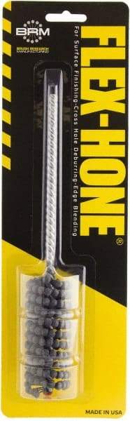 Brush Research Mfg. - 7/8" to 15/16" Bore Diam, 320 Grit, Boron Carbide Flexible Hone - Extra Fine, 8" OAL - Industrial Tool & Supply