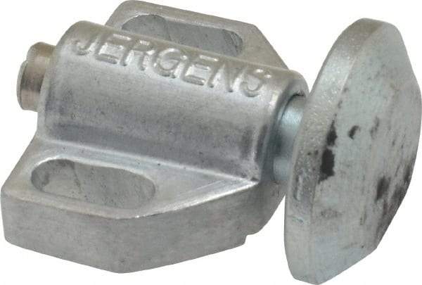 Jergens - 15/16" Body Width x 11/16" Body Len, 1/8" Stroke Len, 21/32" Btw Mt Hole Ctrs, Tangless Square Spring Locating Stop - 10 Lb Init End Force, 10 Lb Mid End Force, 10 Lb Final End Force, 3/4" Stop Head Width x 7/8" Stop Head Height - Industrial Tool & Supply