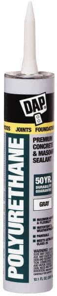 DAP - 10.1 oz Cartridge Gray Polyurethane Joint Sealant - -40 to 185°F Operating Temp, 10 min Tack Free Dry Time - Industrial Tool & Supply