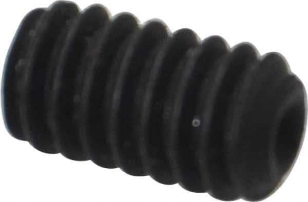 Value Collection - 1/4-20 UNC, 7/16" OAL, Cup Point Set Screw - Alloy Steel, 1/8" Key - Industrial Tool & Supply