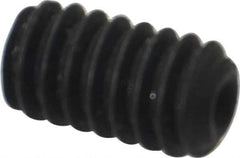 Value Collection - 1/4-20 UNC, 7/16" OAL, Cup Point Set Screw - Alloy Steel, 1/8" Key - Industrial Tool & Supply