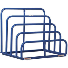 Vestil - 4 Bay, 1,500 Lb per Bay Capacity, Blue Variable Height Vertical Sheet Rack - 48" Wide x 42" High x 36" Deep - Industrial Tool & Supply