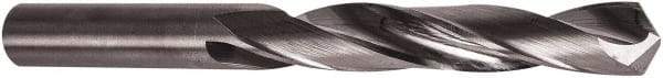 Precision Twist Drill - 25/64" 118° Solid Carbide Jobber Drill - Bright Finish, Right Hand Cut, Spiral Flute, Straight Shank, 4-1/2" OAL, Faceted Point - Industrial Tool & Supply