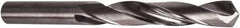 Precision Twist Drill - 25/64" 118° Solid Carbide Jobber Drill - Bright Finish, Right Hand Cut, Spiral Flute, Straight Shank, 4-1/2" OAL, Faceted Point - Industrial Tool & Supply