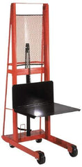 Wesco Industrial Products - 1,000 Lb Capacity, 60" Lift Height, Hydraulic Platform Base Manually Operated Lift - Industrial Tool & Supply