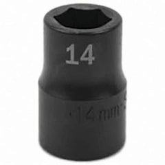 SK - Impact Socket - 1/2"DR 14MM IMPACT SOCKET - Industrial Tool & Supply