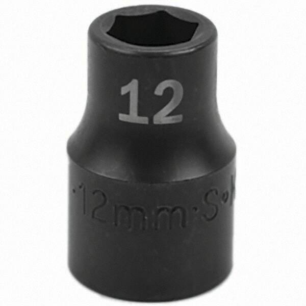 SK - Impact Socket - 1/2"DR 12MM IMPACT SOCKET - Industrial Tool & Supply