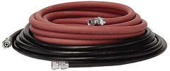 Binks - Paint Sprayer Hose with Fittings - 25 Ft. Fluid and Air Hose Asm with Fittings (2 Hose Set), Compatible with Pressure Tank and Spray Guns - Industrial Tool & Supply