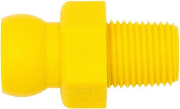Loc-Line - 1/4" Hose ID, Male to Female Coolant Hose Connector - 1/8" NPT, For Loc-Line Modular Hose Systems - Industrial Tool & Supply