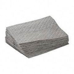 Brady SPC Sorbents - 30 Gal Capacity per Package, Universal Pad - 19" Long x 15" Wide, Polypropylene - Industrial Tool & Supply