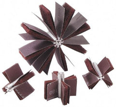 Merit Abrasives - 80 Grit, Nonwoven, Aluminum Oxide Bore Polisher - Medium Grade, 22,000 RPM, Polishes Bores with 1 to 1-1/2" Diam - Industrial Tool & Supply
