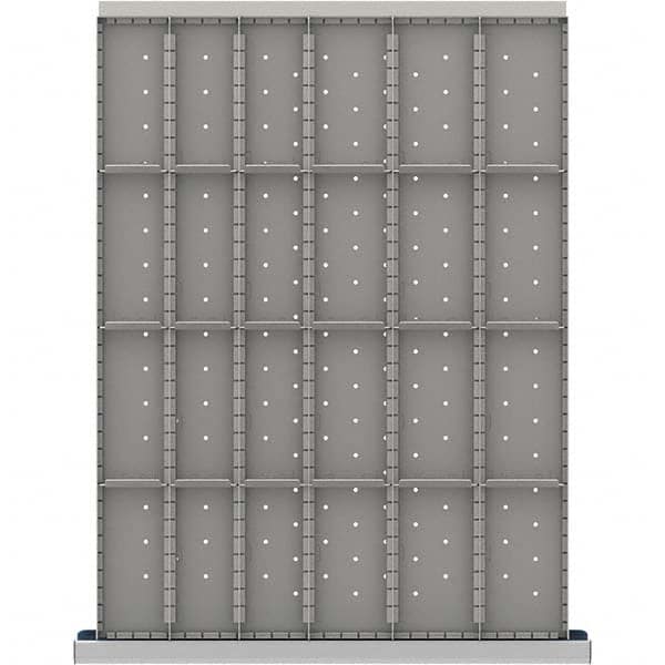 LISTA - 24-Compartment Drawer Divider Layout for 3.15" High Drawers - Industrial Tool & Supply