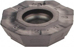 Iscar - OFMT07T3 Grade IC928 Carbide Milling Insert - TiAlN Finish, 0.1705" Thick, 0.7008" Inscribed Circle, 0.6mm Corner Radius - Industrial Tool & Supply