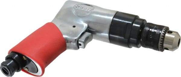 Sioux Tools - 3/8" Reversible Keyed Chuck - Pistol Grip Handle, 1,800 RPM, 0.47 hp - Industrial Tool & Supply