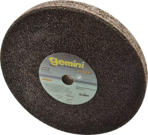 Norton - 8" Diam x 5/8" Hole x 1" Thick, P Hardness, 16 Grit Surface Grinding Wheel - Aluminum Oxide, Type 1, Very Coarse Grade, 6,000 Max RPM, No Recess - Industrial Tool & Supply