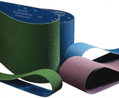 Norton - 3" Wide x 132" OAL, 80 Grit, Abrasive Belt - Medium, Coated, Series R823 - Industrial Tool & Supply