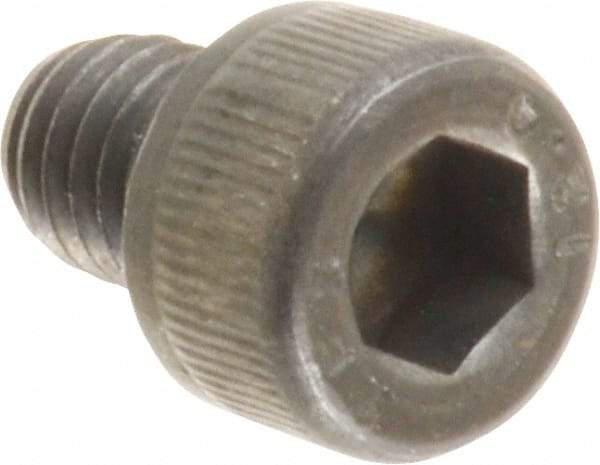 Value Collection - M6x1.00 Metric Coarse Hex Socket Drive, Socket Cap Screw - Grade 12.9 Alloy Steel, Black Oxide Finish, Fully Threaded, 8mm Length Under Head - Industrial Tool & Supply