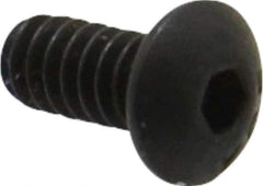 Value Collection - #6-32 UNC Hex Socket Drive, Button Screw - Alloy Steel, Black Oxide Finish, Fully Threaded, 5/16" Length Under Head - Industrial Tool & Supply
