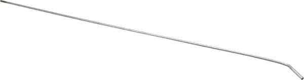 Schaefer Brush - 24" Long, 8-32 Female, Galvanized Steel Brush Handle Extension - 0.162" Diam, 8-32 Male, For Use with Tube Brushes & Scrapers - Industrial Tool & Supply