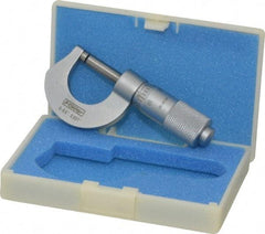 Fowler - 0 to 1/2" Range, 0.001" Graduation, Mechanical Outside Micrometer - Friction Thimble, Accurate to 0.001" - Industrial Tool & Supply