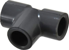 Value Collection - 1/4" PVC Plastic Pipe Tee - Schedule 80, Slip End Connections - Industrial Tool & Supply