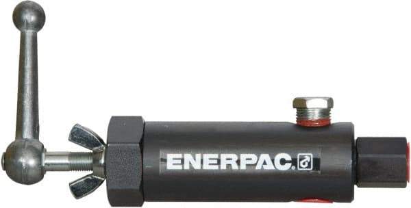 Enerpac - 1.94 GPM 3/8 Inlet Steel Hydraulic Control Valve - 10,000 psi, 3.12" Wide x 7.62" Long - Industrial Tool & Supply