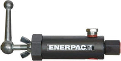 Enerpac - 1.94 GPM 3/8 Inlet Steel Hydraulic Control Valve - 10,000 psi, 3.12" Wide x 7.62" Long - Industrial Tool & Supply