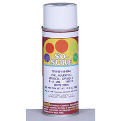 Ability One - Stencil Inks; Color: White ; Container Size: 10.5 oz ; Type: Non-Porous ; Material: Ink - Exact Industrial Supply