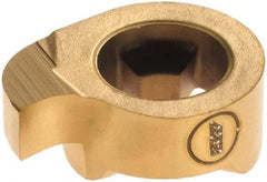 Iscar - 11-2.39-0.15GIQR Grade IC528, 2.39mm Cutting Width Carbide Grooving Insert - 0.95mm Max Depth of Cut, Right Hand, 0.15mm Corner Radius, TiCN/TiN Finish - Industrial Tool & Supply