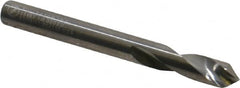 Made in USA - 1/4" Body Diam, 90°, 2-1/2" OAL, Solid Carbide Spotting Drill - Industrial Tool & Supply