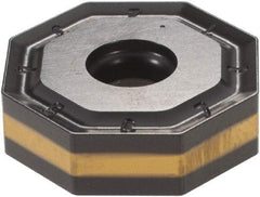 Iscar - ONMU080608 MM Grade IC5400 Carbide Milling Insert - TiCN/Al2O3/TiN Finish, 0.2362" Thick, 0.7953" Inscribed Circle, 0.8mm Corner Radius - Industrial Tool & Supply