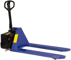 Value Collection - 2,200 Lb Capacity, 31" Lift Height, Battery Operated Lift - 3-1/3" Lowered Height, 13" Load Center, 43-1/4" Fork Length, 26-3/4" Overall Width - Industrial Tool & Supply