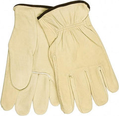 MCR Safety - Size XL General Protection Work Gloves - For Work & Driver, Uncoated, Beige, Paired - Industrial Tool & Supply