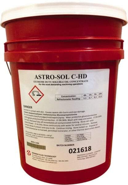 Monroe Fluid Technology - 5 Gal Pail Cutting & Grinding Fluid - Water Soluble - Industrial Tool & Supply