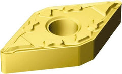 Sandvik Coromant - DNMG431 MF Grade 2025 Carbide Turning Insert - TiCN/AI2O3/TiN Finish, 55° Diamond, 1/2" Inscr Circle, 3/16" Thick, 1/64" Corner Radius - Industrial Tool & Supply