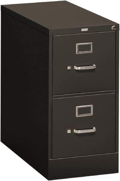 Hon - 15" Wide x 29" High x 26-1/2" Deep, 2 Drawer Vertical File - Steel, Charcoal - Industrial Tool & Supply