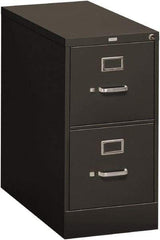 Hon - 15" Wide x 29" High x 26-1/2" Deep, 2 Drawer Vertical File - Steel, Charcoal - Industrial Tool & Supply