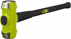 Wilton - 14 Lb Head, 30" Long Sledge Hammer - Steel Head, Steel Handle with Grip - Industrial Tool & Supply