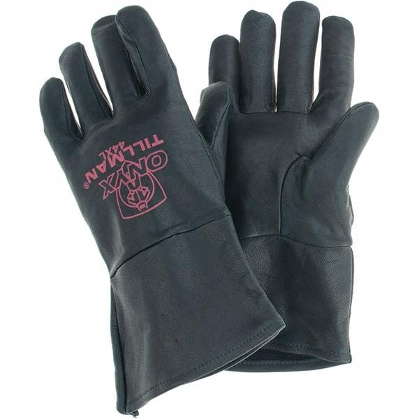 TILLMAN - Welder's & Heat Protective Gloves - UNLINED XL BLK 1/PR TOP GRAIN KIDSKIN TIG GLV - Industrial Tool & Supply