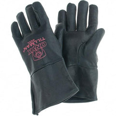 TILLMAN - Welder's & Heat Protective Gloves - UNLINED XL BLK 1/PR TOP GRAIN KIDSKIN TIG GLV - Industrial Tool & Supply