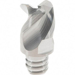 Iscar - MM EAT06 IC08 Grade Carbide End Mill Milling Tip Insert - Uncoated, 3 Flutes, 0.375" Cut Diam, 0.23" Depth of Cut, 0.81" Extension, 0.031" Cnr Rad, 45° Helix Angle - Industrial Tool & Supply