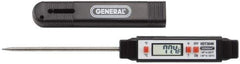 General - -40 to 302°F, -40 to 150°C, Digital Pocket Thermometer - Accurate to 1.8°F, Stainless Steel - Industrial Tool & Supply