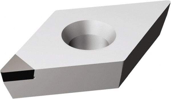 Sandvik Coromant - DCMW32.51 FP Grade CD10 Carbide Turning Insert - Uncoated, 55° Diamond, 3/8" Inscr Circle, 5/32" Thick, 1/64" Corner Radius - Industrial Tool & Supply