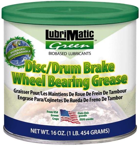 LubriMatic - 16 oz Tub Biobased General Purpose Grease - Blue, 350°F Max Temp, - Industrial Tool & Supply