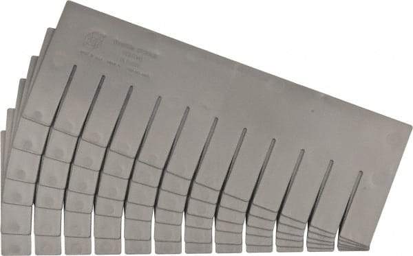 Quantum Storage - 16-1/2" Wide x 6" High, Gray Bin Divider - Use with DG92060 - Industrial Tool & Supply