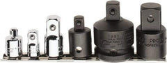 Proto - 6 Piece Socket Adapter Set - 3/8F x 1/4M, 1/4F x 3/8M, 3/8F x 1/2M, Impact 1/2F x 3/8M, 1/2F x 3/4M, 3/4F x 1/2M - Industrial Tool & Supply