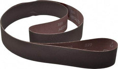 Norton - 2" Wide x 72" OAL, 320 Grit, Aluminum Oxide Abrasive Belt - Aluminum Oxide, Extra Fine, Coated, X Weighted Cloth Backing, Series R228 - Industrial Tool & Supply