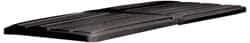 Rubbermaid - 82-7/8" Long x 44-1/2" Wide x 3" High, Black Polyethylene Hinged Lid - Use with Lid for 1025 and 1026 - Industrial Tool & Supply