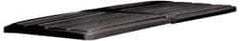 Rubbermaid - 82-7/8" Long x 44-1/2" Wide x 3" High, Black Polyethylene Hinged Lid - Use with Lid for 1025 and 1026 - Industrial Tool & Supply