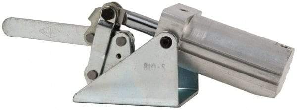 De-Sta-Co - 750 Lb Inner Hold Capacity, Horiz Mount, Air Power Hold-Down Toggle Clamp - 1/8 NPT Port, 145 Max psi, 99° Bar Opening, 45.47mm Height Under Bar - Industrial Tool & Supply